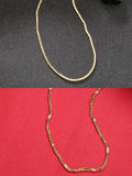NVR Women's Set of 2 Gold-Polished Minimal Chain | Grocsy