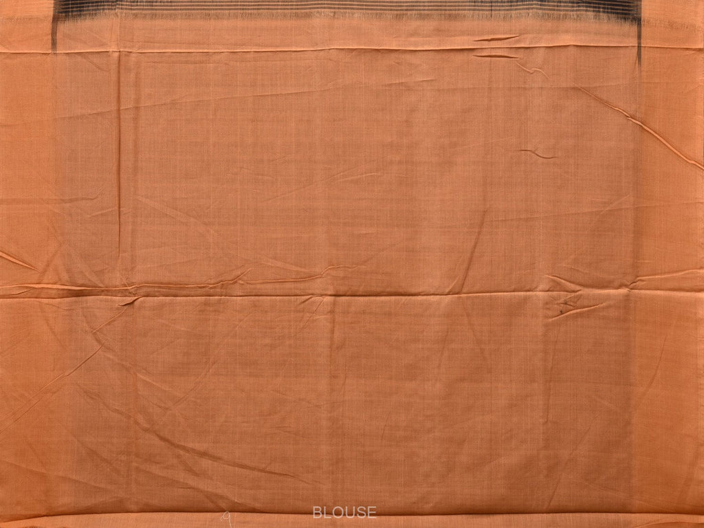 Black and Mustard Pochampally Ikat Handloom Saree with Strips Design - Global Threads | Grocsy