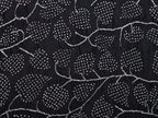 Black and Red Bandhani Kanchipuram Silk Handloom Dupatta with Leaves Design - Global Threads | Grocsy