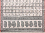 Black and White Cut Work Sico Cotton Saree with All Over and Border Design - Global Threads | Grocsy