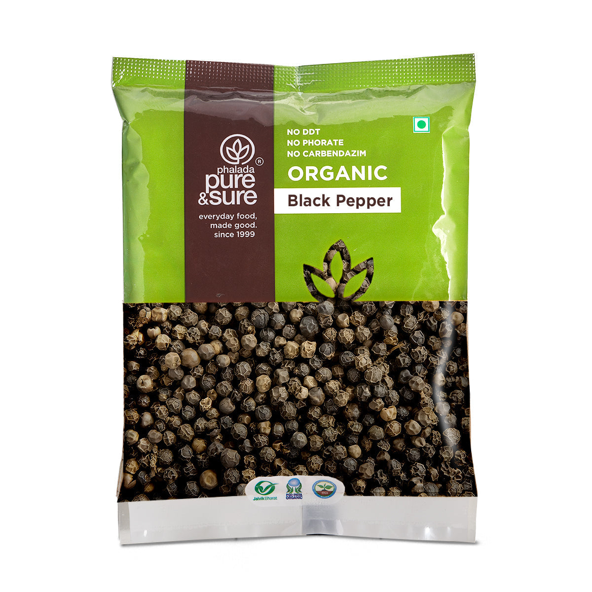 Pure & Sure Organic Black Pepper Whole | Grocsy