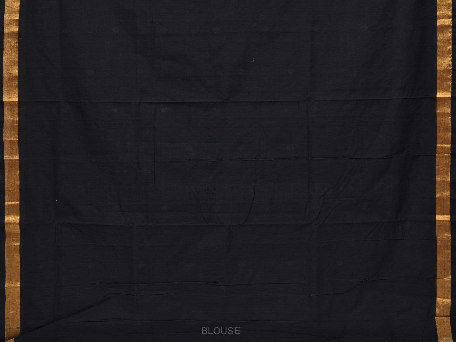 Black Uppada Cotton Handloom Saree with Assorted Buta Pallu Design - Global Threads | Grocsy