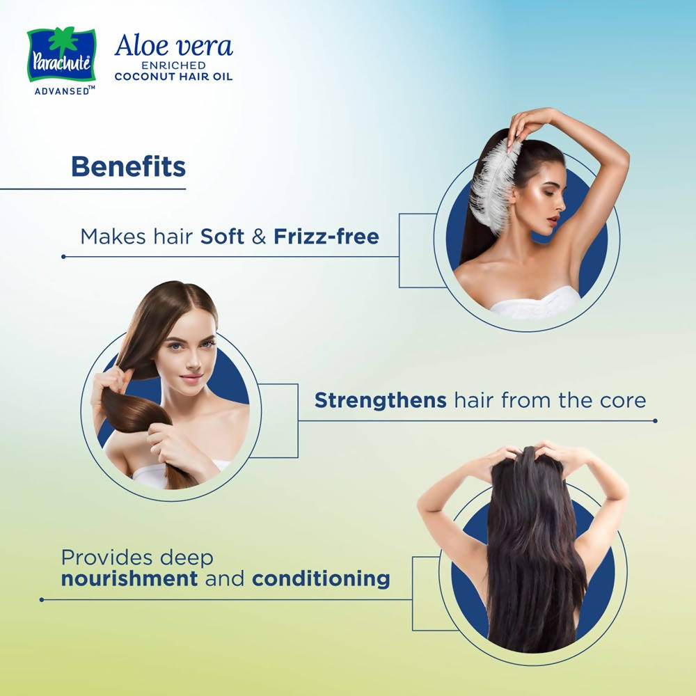 Parachute Advansed Aloe Vera Enriched Coconut Hair Oil | Grocsy