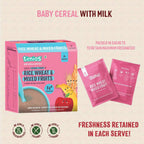 Timios Organic Rice Wheat Mixed Fruit Baby Cereal | Grocsy