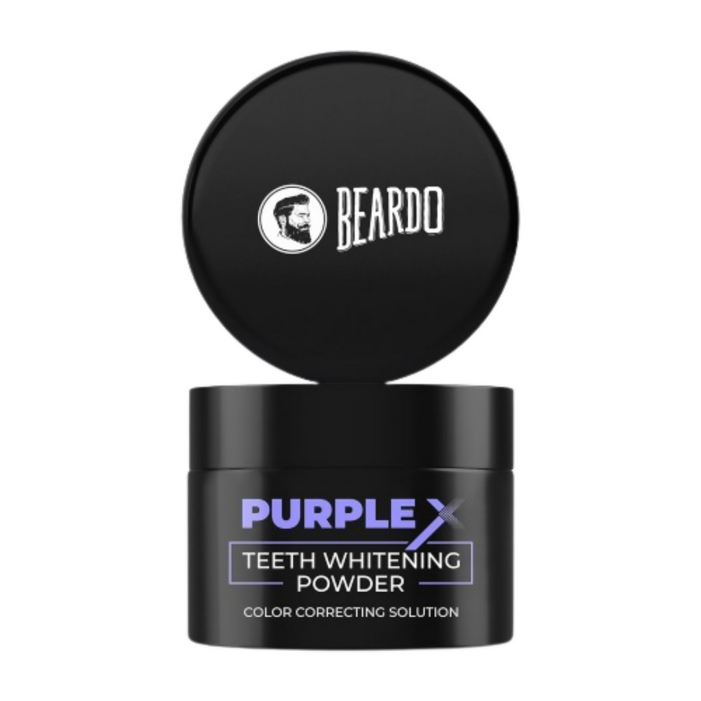 Beardo Purple X Teeth Whitening Powder | Grocsy