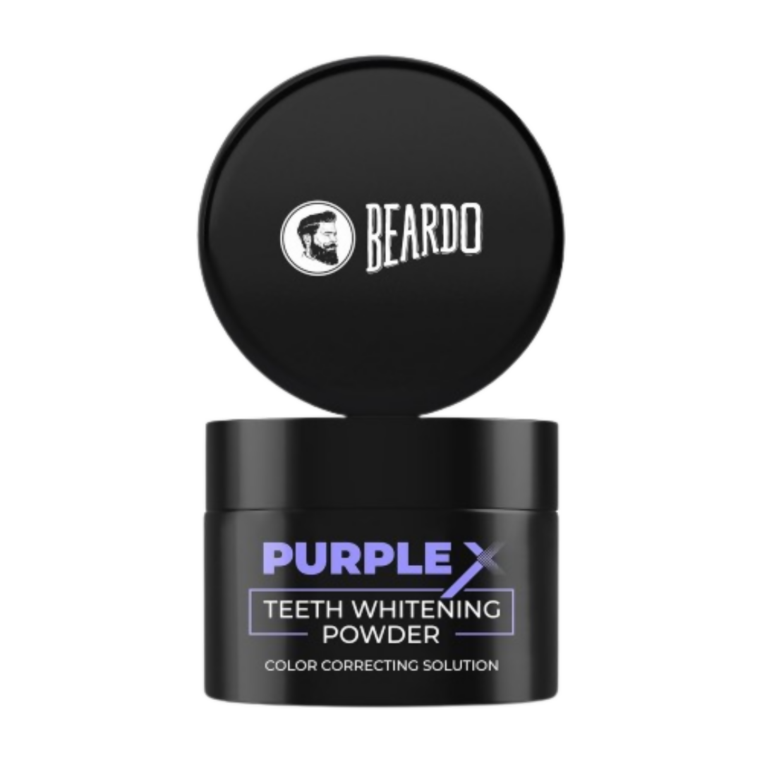 Beardo Purple X Teeth Whitening Powder | Grocsy