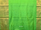 Blue and Green Uppada Silk Handloom Plain Saree with Big Border Design - Global Threads | Grocsy
