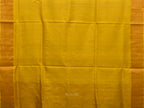 Blue and Yellow Uppada Silk Handloom Saree with One Side Border Design - Global Threads | Grocsy