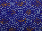 Blue Bandhani Banaras Georgette Dupatta with Border Design - Global Threads | Grocsy