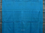Blue Khadi Cotton Handloom Saree with Pallu and Border Design - Global Threads | Grocsy