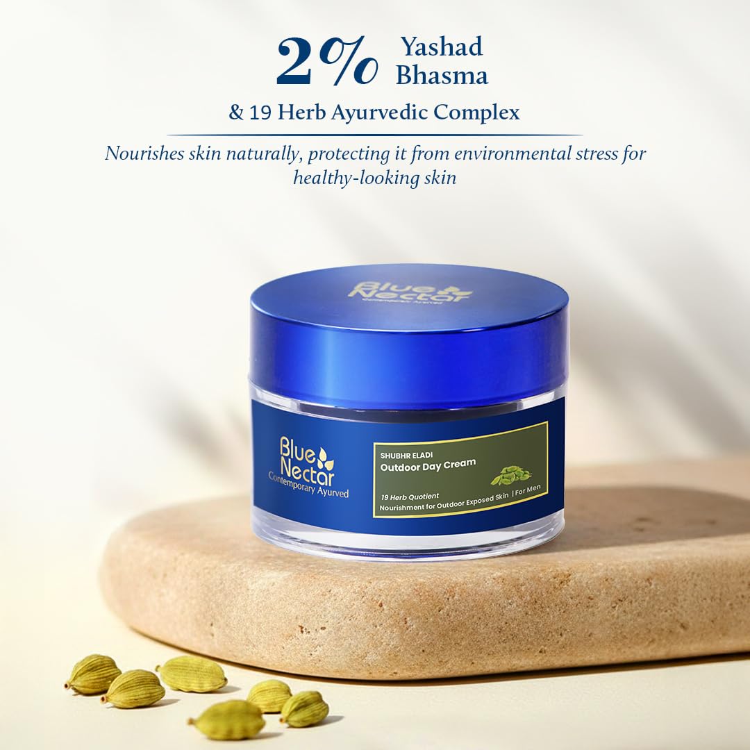 Blue Nectar Shubhr Day Brightening & Radiance Eladi Cream with Spf 30 for Men | Grocsy