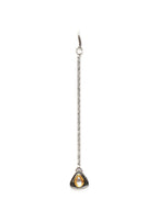 Dual Tone Kundan Maang Tikka (silver) - Ruby Raang | Grocsy