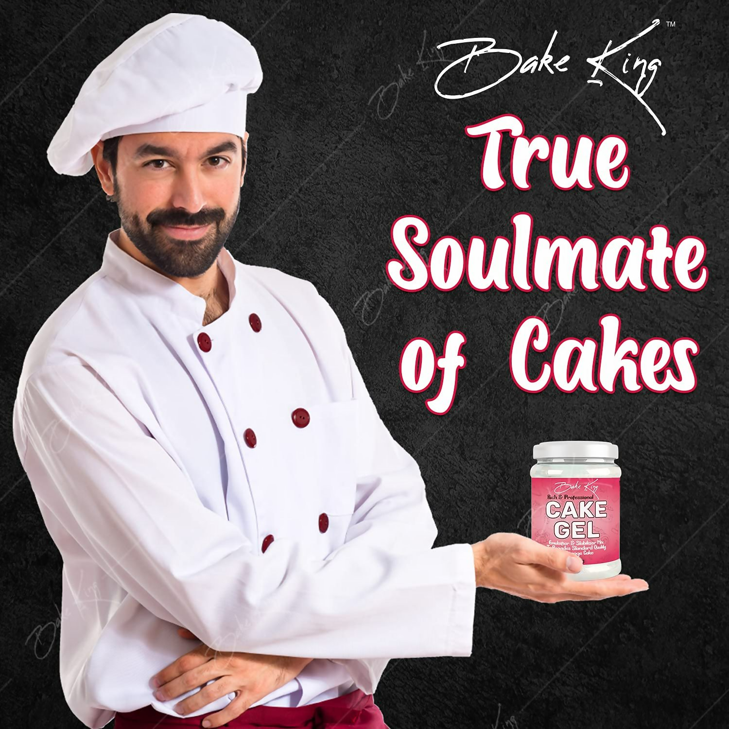 Bake King Cake Gel, Cake Sponge Improver Useful When Making Eggless Cakes | Grocsy
