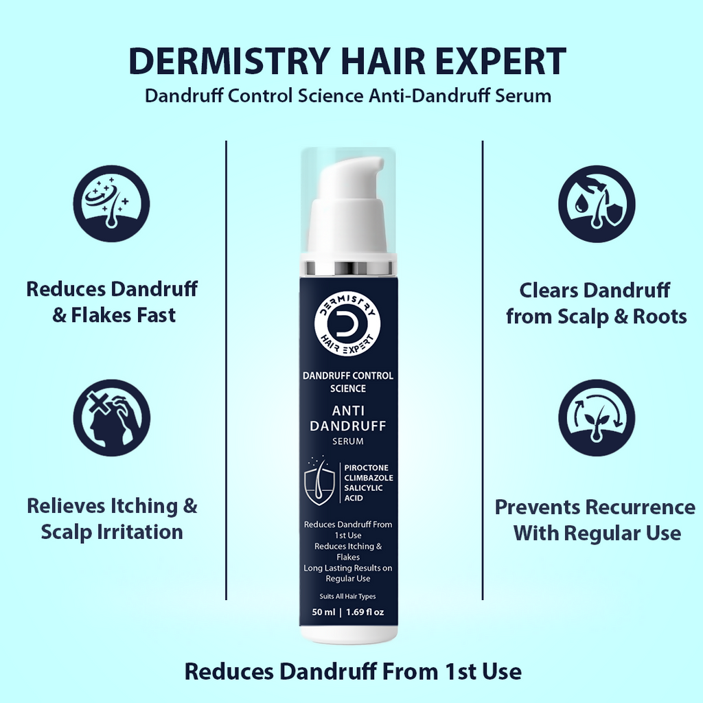 Dermistry Anti-Dandruff Control Hair Mask & Serum Combo | Grocsy