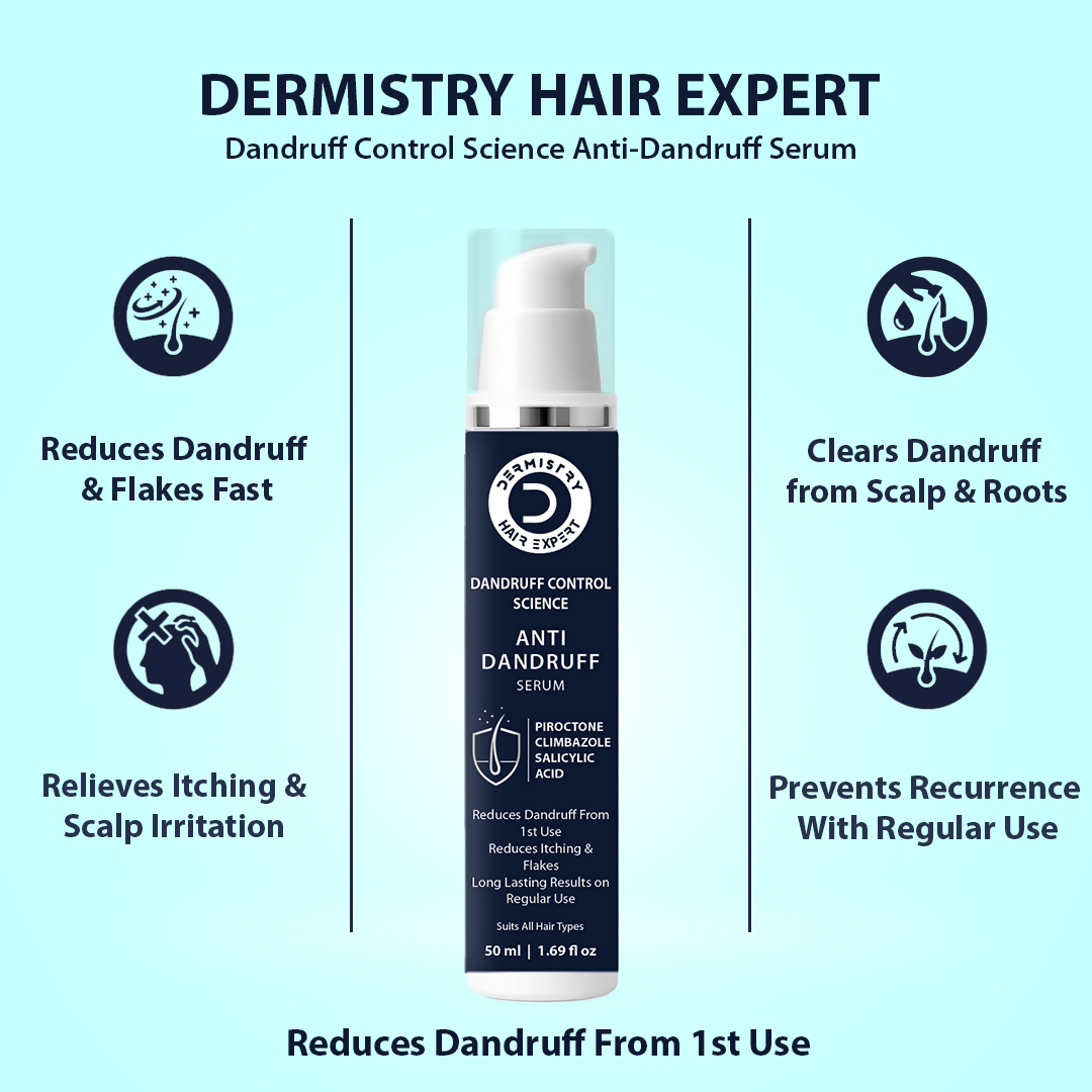 Dermistry Anti-Dandruff Control Hair Mask & Serum Combo | Grocsy