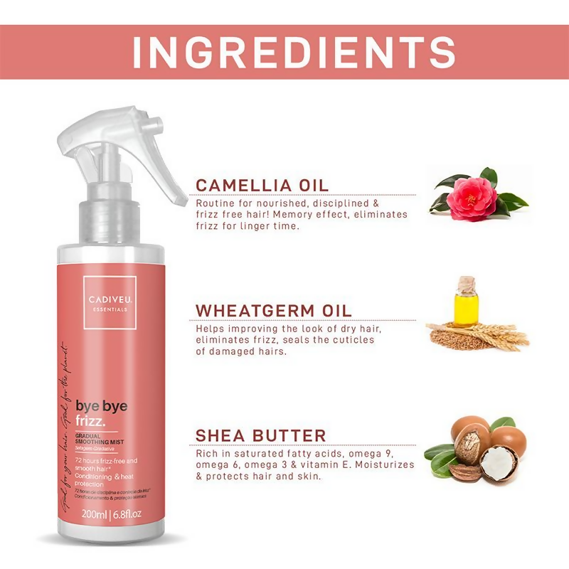 Cadiveu Bye Bye Frizz Leave In Gradual Smoothing Hair Serum | Grocsy
