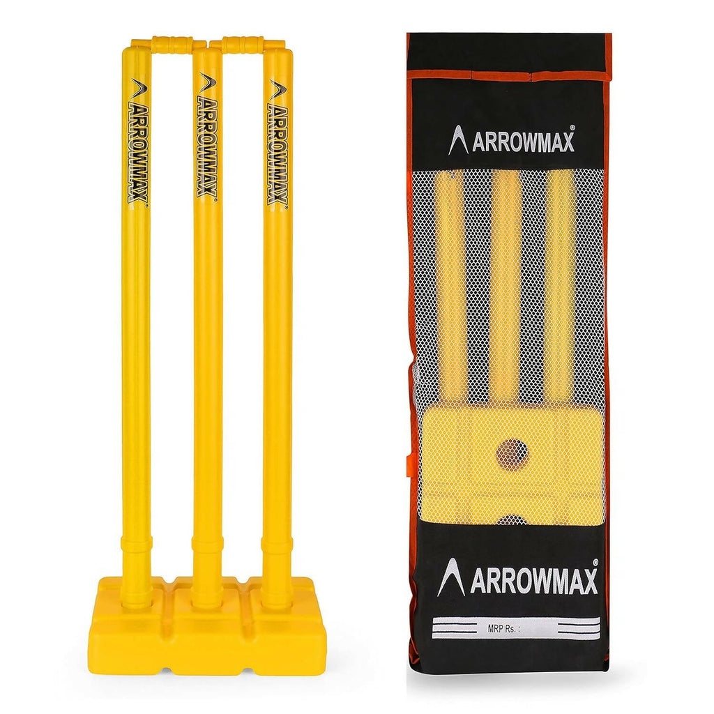 India Best Heavy Plastic Cricket Stumps Set with Bag | Grocsy