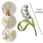 Joban Fashion Green Metal Queen Art Long Flower Hair Clutcher For Women | Grocsy