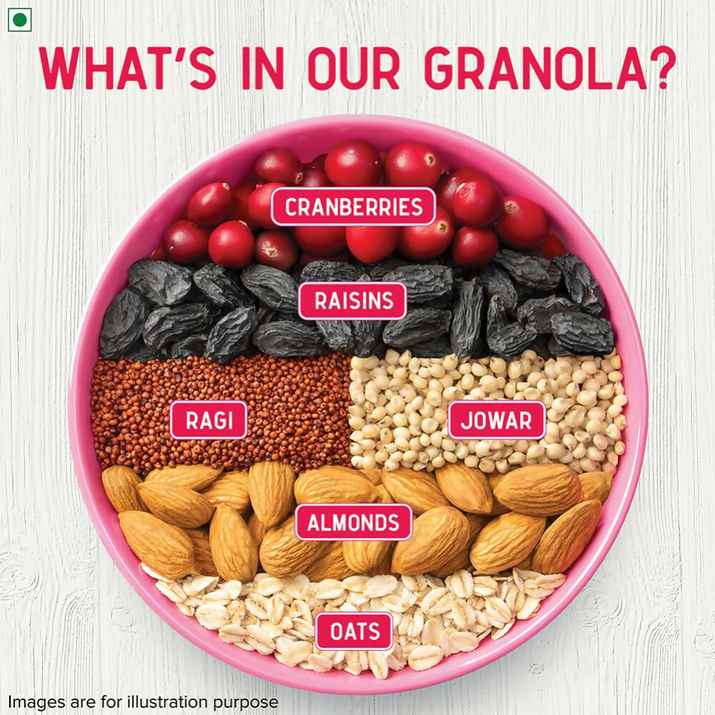 Tata Soulfull Millet Granola (Almonds & Cranberries) | Grocsy