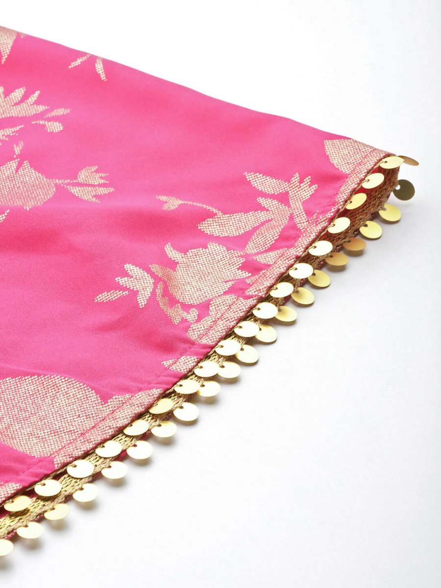 Ahalyaa Women's Traditional Wear Co-ods - Pink | Grocsy