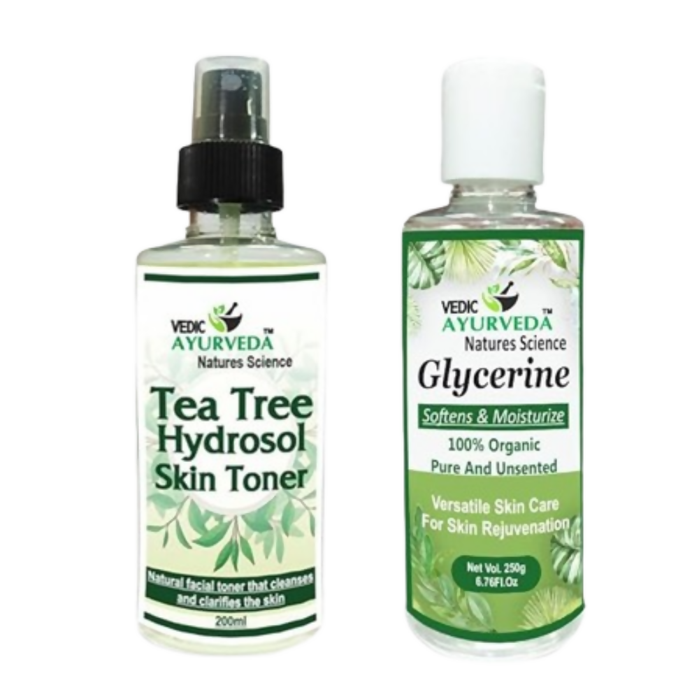 VedicAyurveda Tea Tree Hydrosol Skin Toner with Glycerine | Grocsy