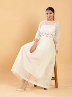 BohoJazz Bohemian Signature Dress with Embroidered Mul Top | Grocsy