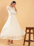 BohoJazz Bohemian Signature Dress with Embroidered Mul Top | Grocsy