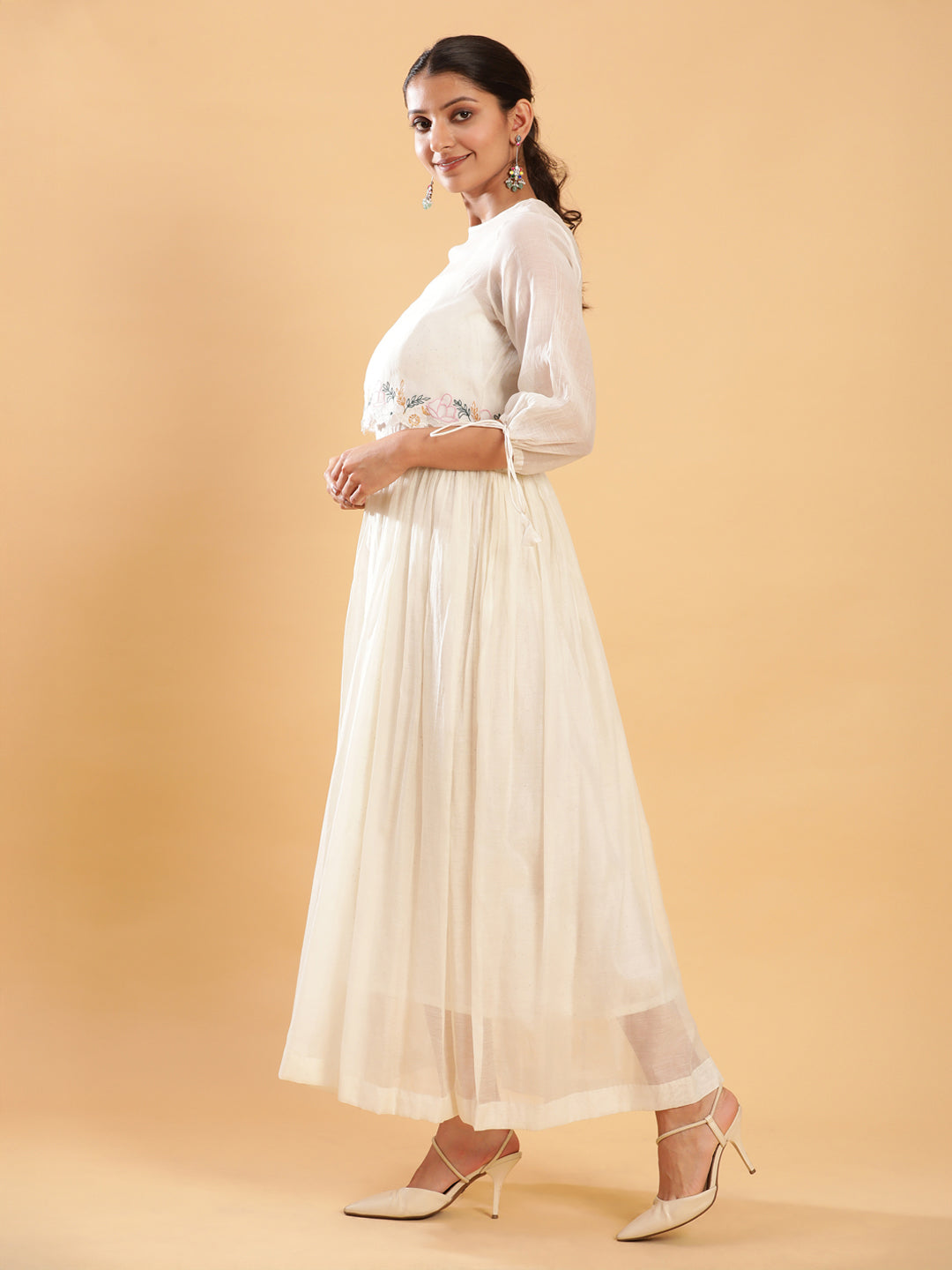 BohoJazz Bohemian Signature Dress with Embroidered Mul Top | Grocsy