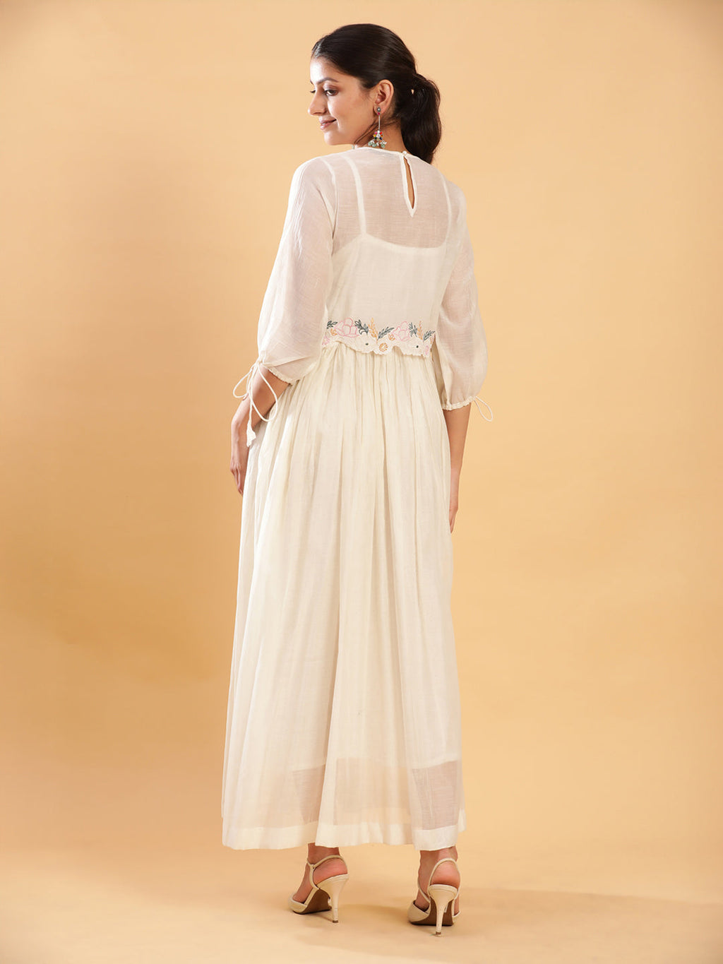 BohoJazz Bohemian Signature Dress with Embroidered Mul Top | Grocsy