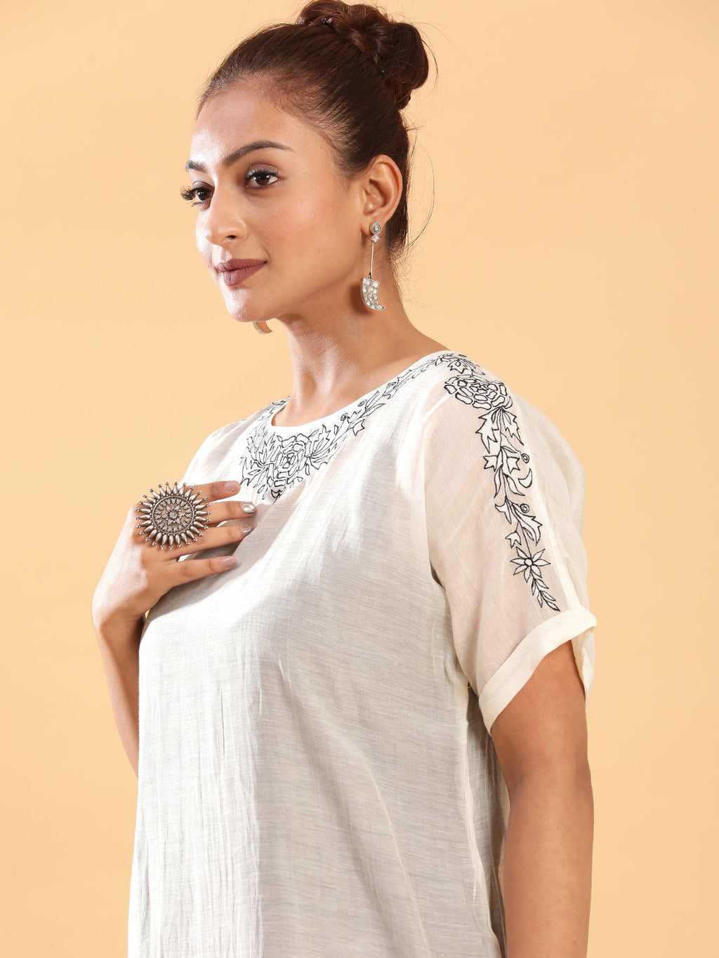 BohoJazz Bohemian Signature Mul Dress with Crushed Black Inner | Grocsy