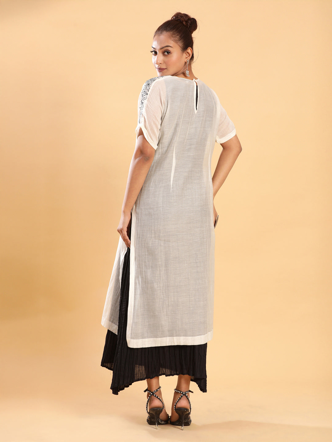 BohoJazz Bohemian Signature Mul Dress with Crushed Black Inner | Grocsy