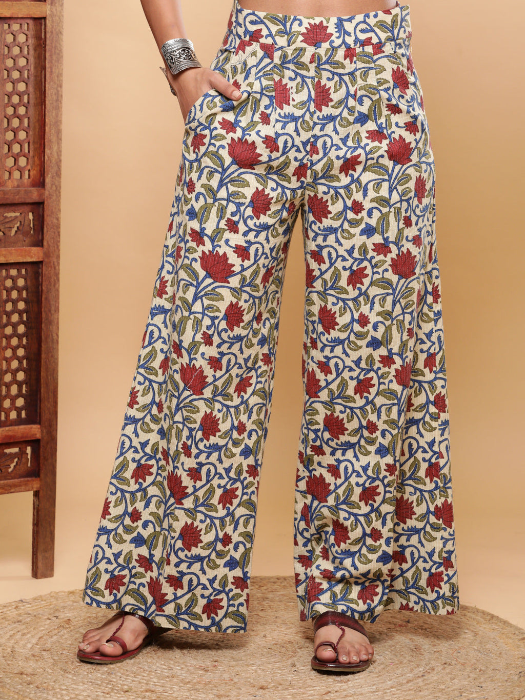 BohoJazz Boho Style Ajrakh Pants | Grocsy