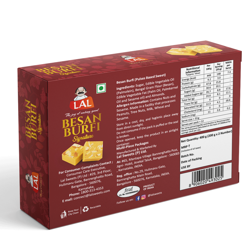 Lal Sweets Besan burfi | Grocsy