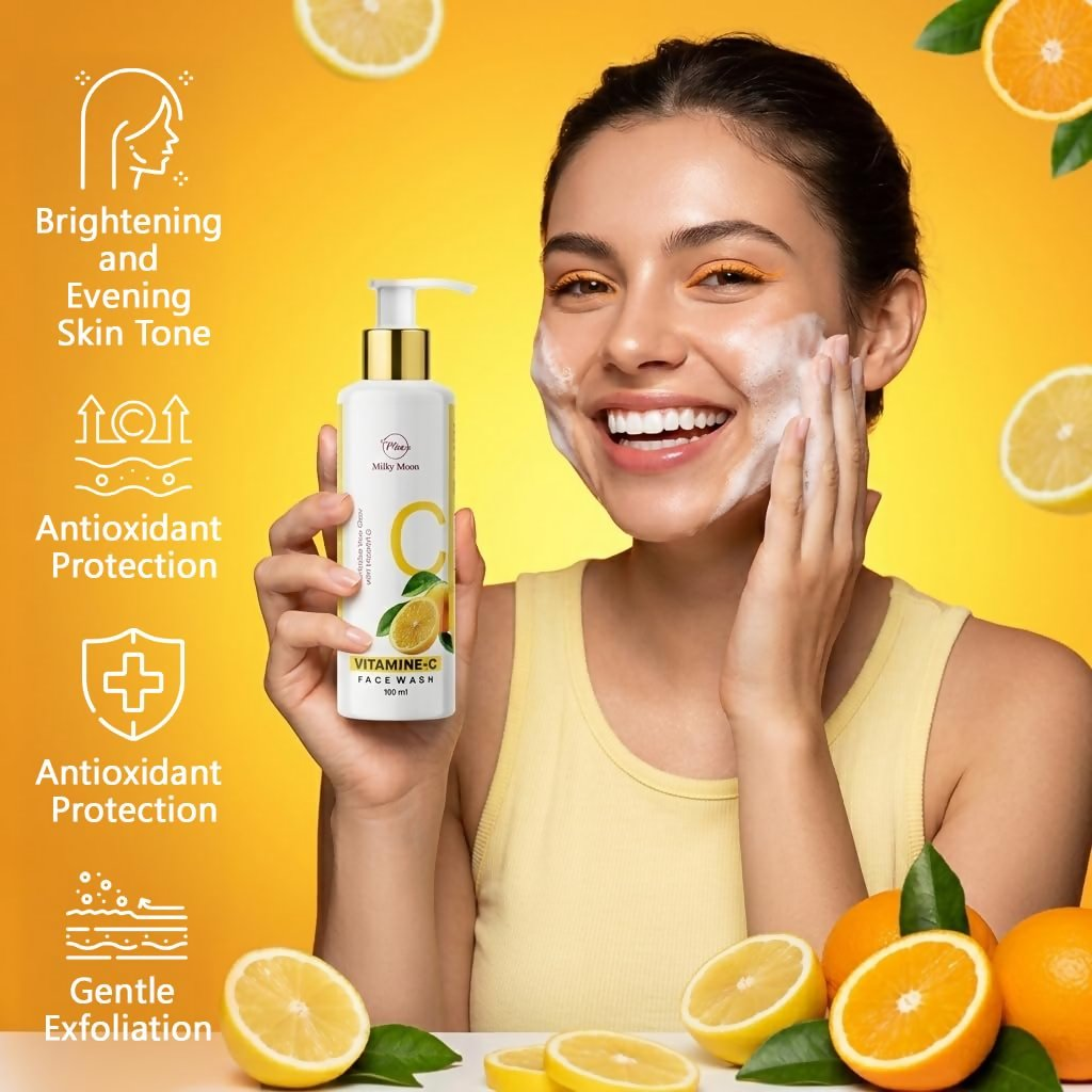 Milky Moon Vitamin C Face Wash for Brightening Face Cleanser | Grocsy