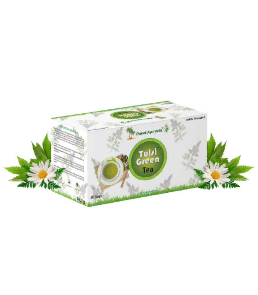Planet Ayurveda Tulsi Green Tea | Grocsy