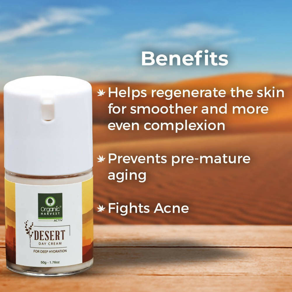 Organic Harvest Desert Day Cream For Deep Hydration | Grocsy