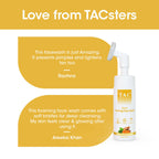 TAC - The Ayurveda Co. Ubtan Foaming Face Wash Tan Removal and Skin Brightening for Women & Men | Grocsy