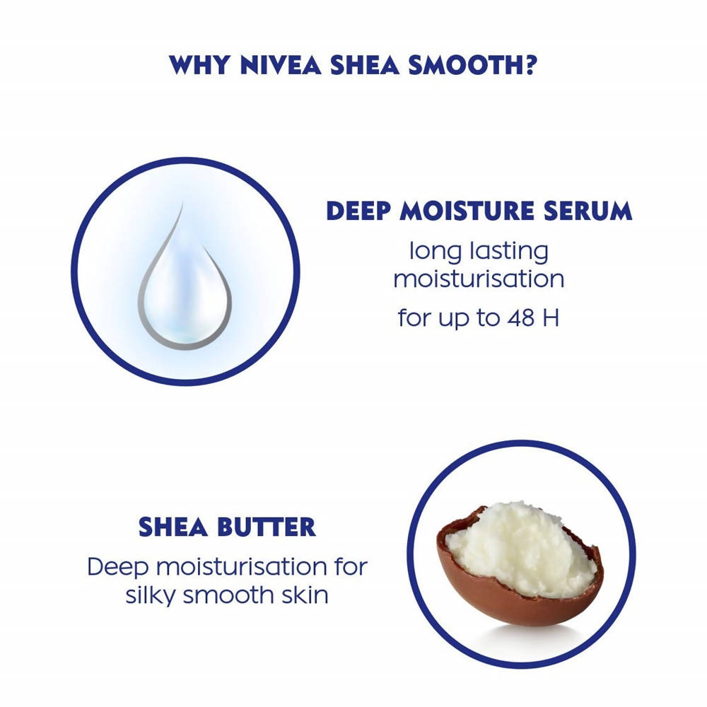 Nivea Body Lotion for Dry Skin Shea Smooth | Grocsy