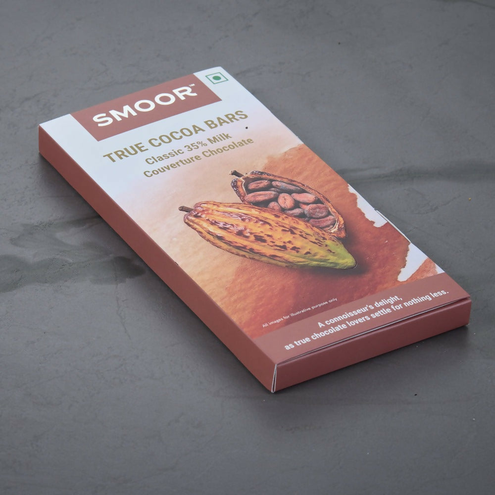 Smoor True Cocoa Bars Classic 35% Milk Couverture Chocolate | Grocsy