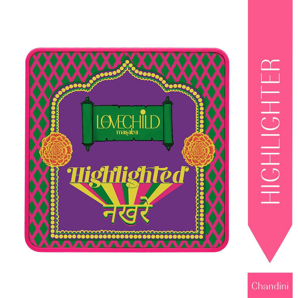 LoveChild By Masaba Gupta Highlighted Nakhre - Highlighter Palette - 01 Chandni | Grocsy