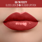 Staze 9To9 Gloss Lock 2-In-1 Liquid Lipstick - 06 Im Feisty | Grocsy