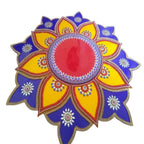 Kundan HandiKrafts Marble Acrylic Multi Color Rangoli | Grocsy