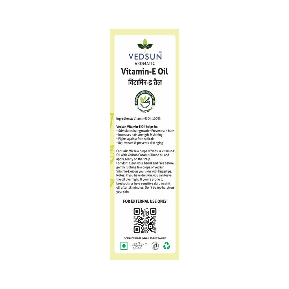 Vedsun Naturals Vitamin E Oil Pure & Organic for Skin | Grocsy