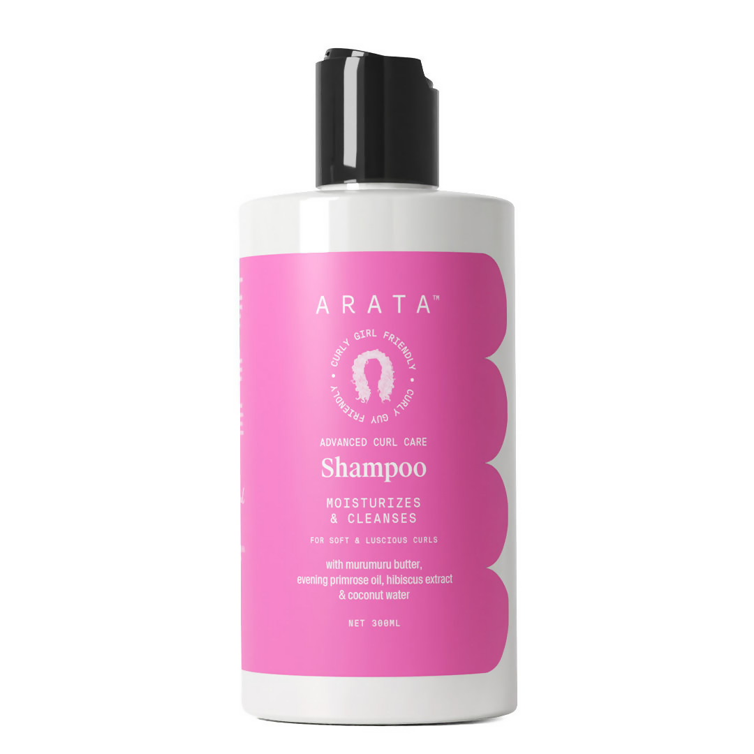 Arata Advanced Curl Care Hair Shampoo For Dry & Frizzy Hair - Murumuru Butter Evening Primrose Oil | Grocsy