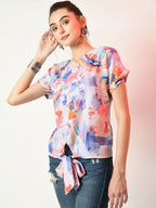 Myshka Women's Multi Printed Top | Grocsy