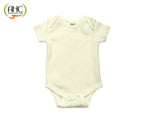 AHC Soft Cotton Short-Sleeve Bodysuits Solid Onesies New Born Infant Dress - Pink/Yellow/Green | Grocsy