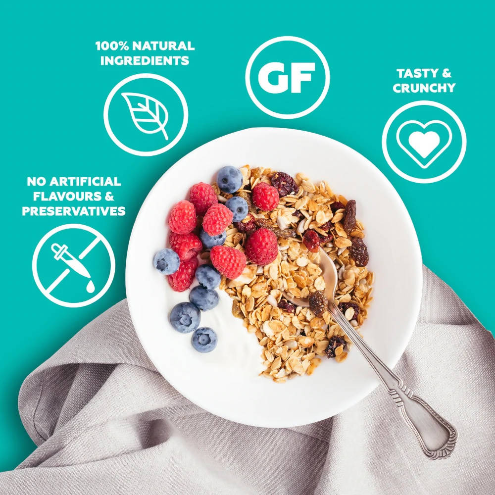 Yoga Bar Almonds + Quinoa Crunch Wholegrain Muesli | Grocsy