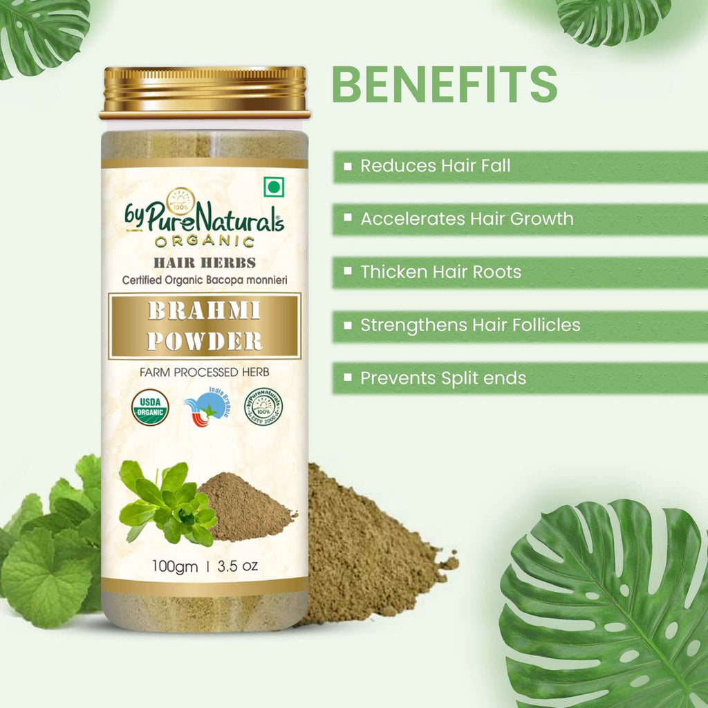 byPureNaturals Organic Brahmi Powder | Grocsy