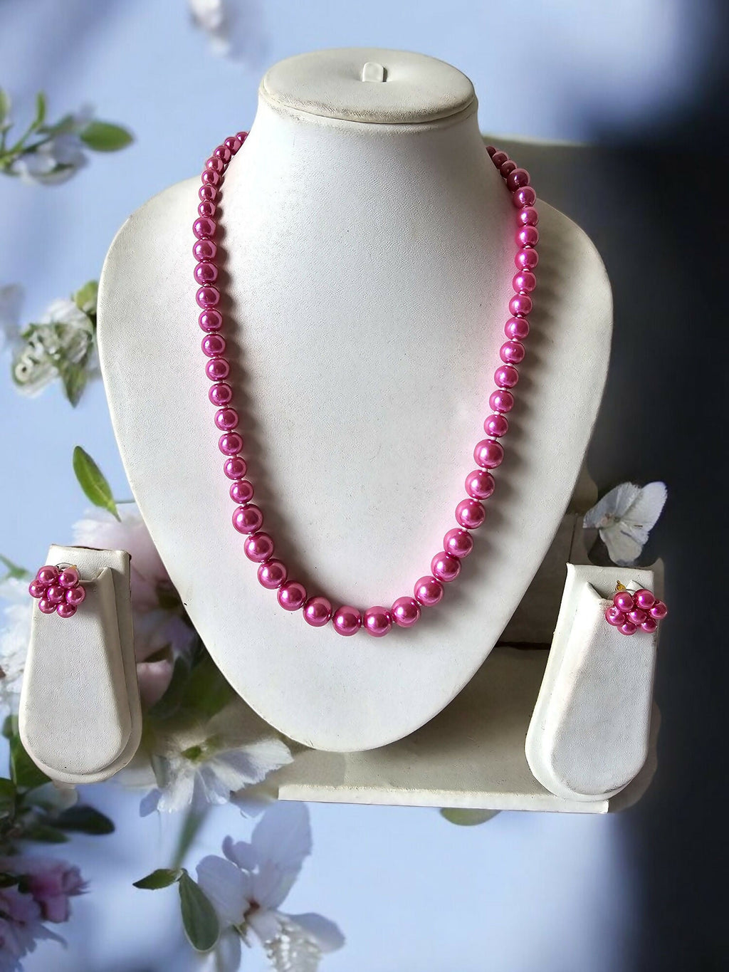 Inhanns Spectrum Everyday Pearl Sets - Single Strand - Pink | Grocsy