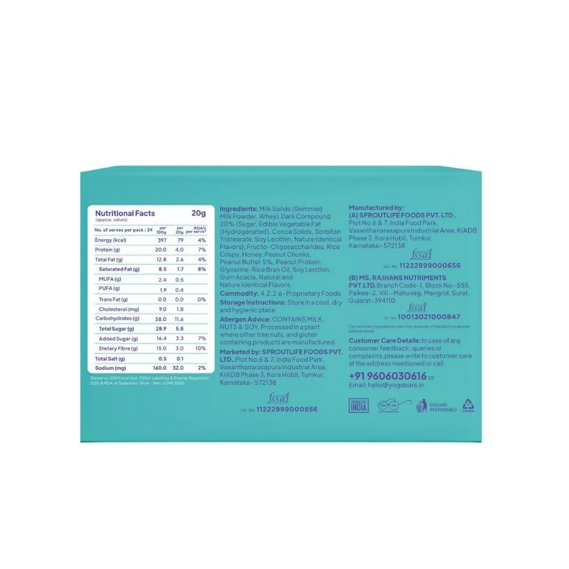 Yoga Bar Protein Minis, 4g Protein Bar | Grocsy